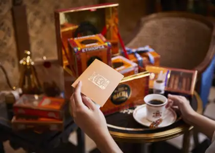 bacha coffee hamper with card