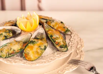 baked mussels florentine