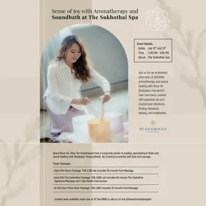 Sense of Joy with Aromatherapy and Sound bath