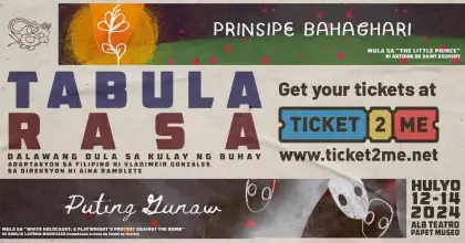 TABULA RASA: Dalawang Dula sa Kulay ng Buhay