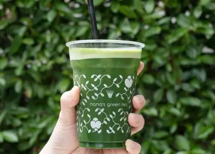 Iced Matcha Latte from Nana's Green Tea