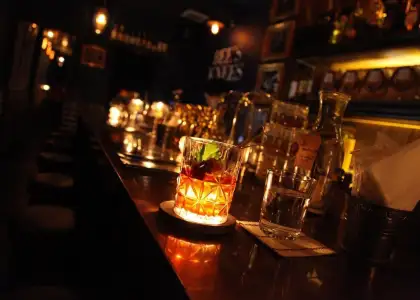 Cocktail drink at Bee's Knees/ Newjack