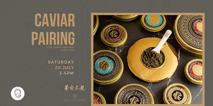caviar and cocktail tasting