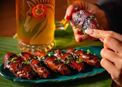 Chicken Wings and Red Horse