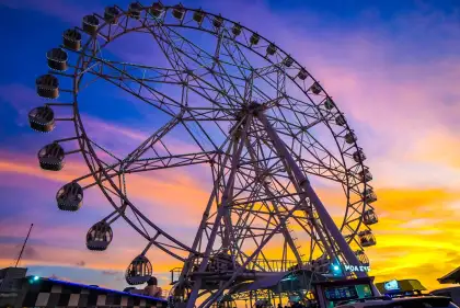 Ferris Wheel at sunset