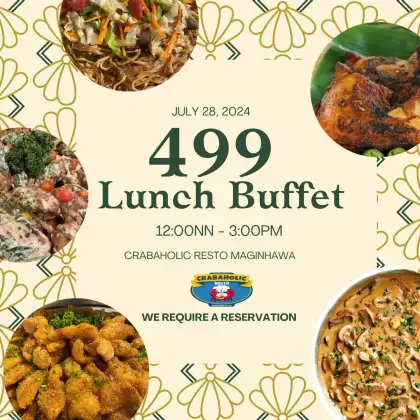 Crabaholic Resto Maginhawa Lunch Buffet for P499 Promo