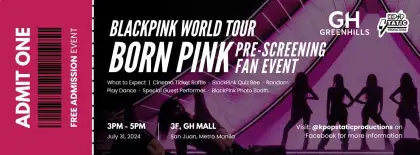BLACKPINK WORLD TOUR [BORN PINK] Pre-Screening Fan Event
