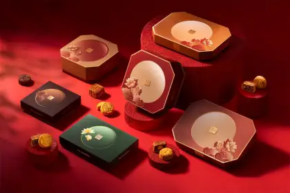mooncakes red background