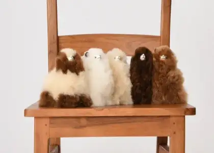 alpaca toys on a chair