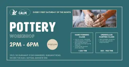Pottery Workshop by Eyes Studio at CALM Bangkok