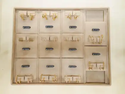 Beautiful jewelry on display at Penny Pairs