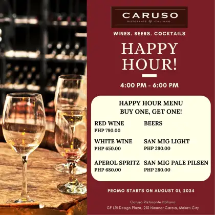 Caruso Happy Hour
