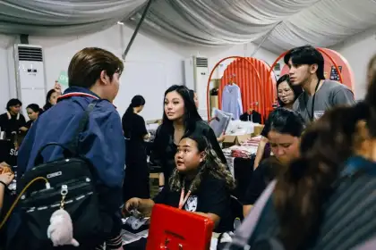 Happee Sy Go backstage