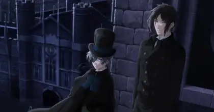 Ciel and Sebastian in Black Butler