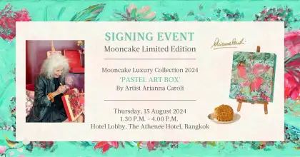 Mooncake Pastel Art Box by Artist Arianna Caroli Signing Event