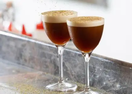 cocktails with garnish