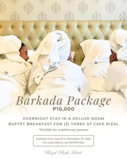 Rizal Park Hotel - Barkada Package
