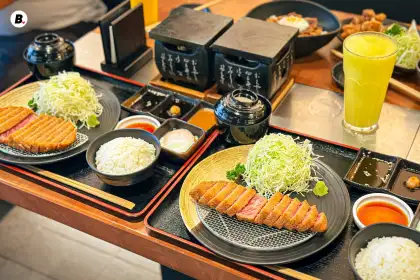 A full set at Ganso Gyukatsu