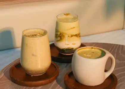 Signature Pistachio Lattes (Iced and Hot)