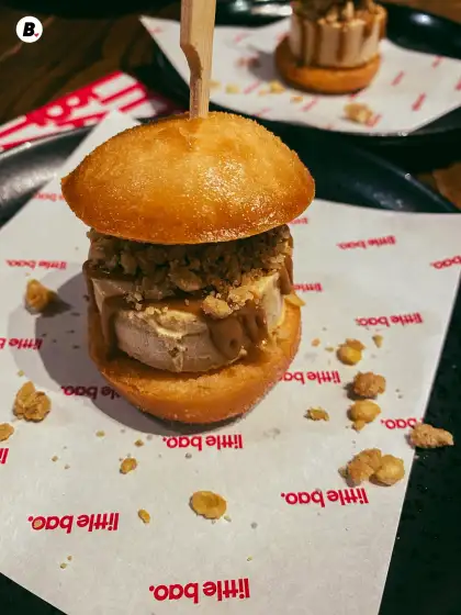 Filipino Polvoron Ice Cream Bao