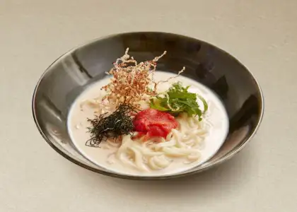 The Udon with Mentaiko Cream Sauce (HKD$108)
