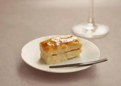 Saikyo-miso flavored Crema Catalana