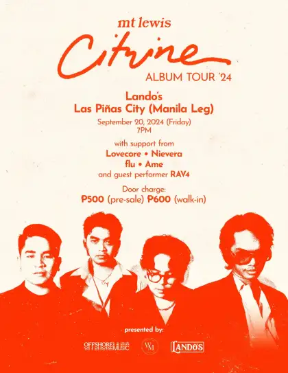 Mt. Lewis 'Citrine' Album Tour (Manila Leg pt. 2)
