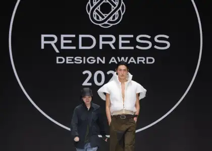 Tiger walking down runway