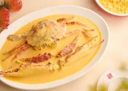 Steamed Flower Crab