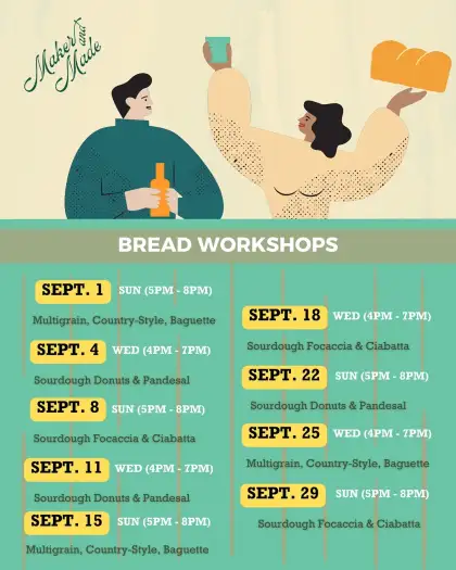 Maker and Made BGC Bread Workshops (September 2024)