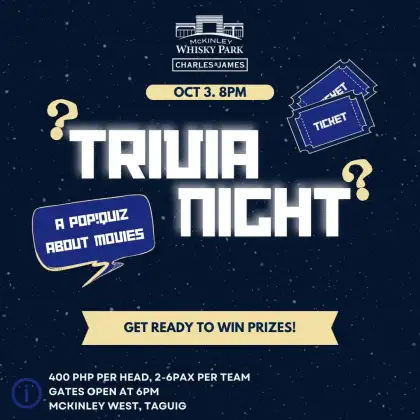 McKinley Whisky Park Movie PopQuiz Night