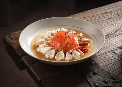 Steamed Flower Crabs