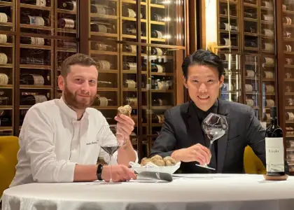 Executive Chef, Romeo Morelli and Director of Wine, Alan Tse Castellana Hong Kong