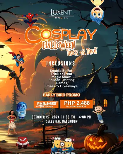 Luxent Hotel Cosplay Halloween Trick or Treat