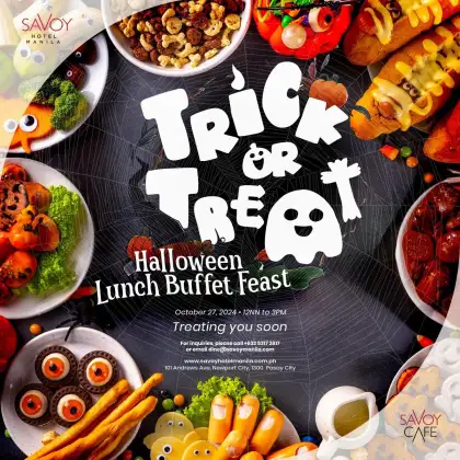 Savoy Hotel Manila Trick or Treat Halloween Lunch Buffet Feast
