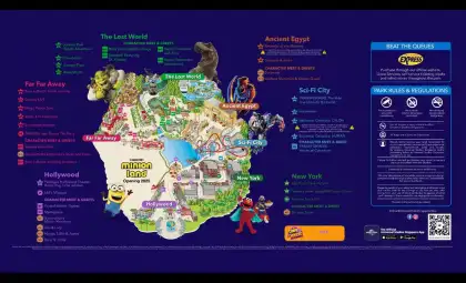 Universal Studios Singapore Park Map