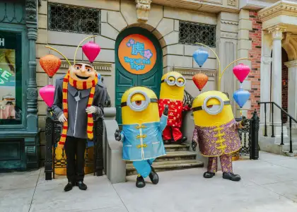 Gru and Minions from "Despicable Me"