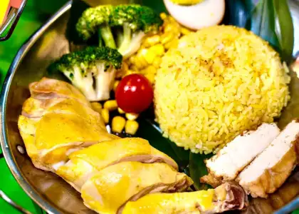 Hainan Chicken rice from festival