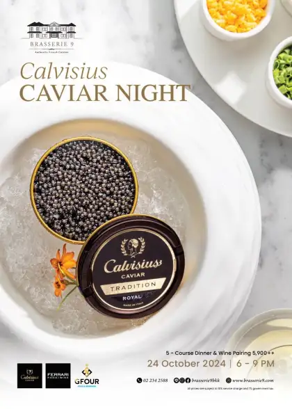 Exclusive Calvisius Caviar Night at Brasserie 9
