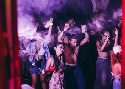 People Dancing at Shi Fu Miz on Cheung Chau Island