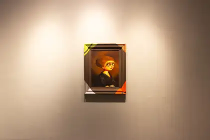 Luis formerly took a sardonic approach to his art