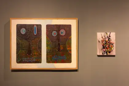 Luis's and Clarence's work side by side