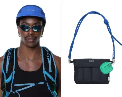 The Bubble Pouch and Adjustable Knot Cord with the Box Bag