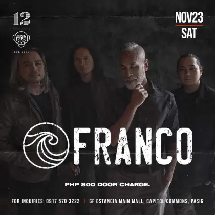 Franco: Thanksgiving Gig at 12 Monkeys