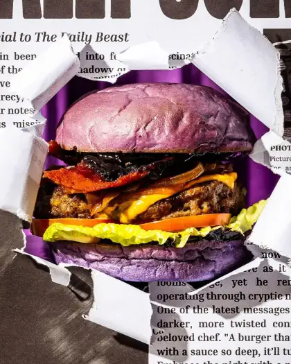 The Purple Phantom Burger