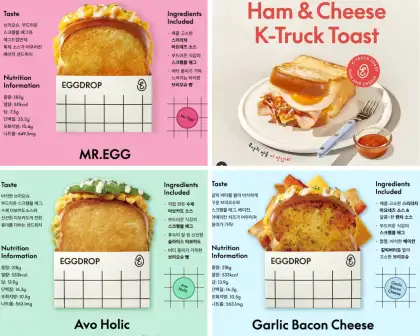 Some of the sandwich offerings of EGGDROP