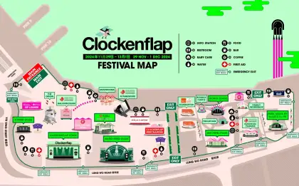 Clockenflap festival map