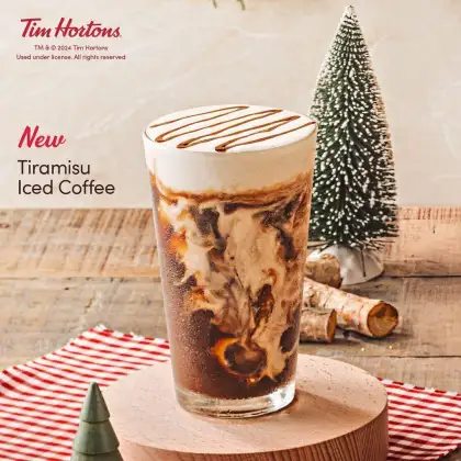 7. Tim Hortons New Drink for the Holidays promotional poster