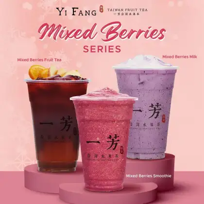 12. Yifang Tea mixed berries promotional poster