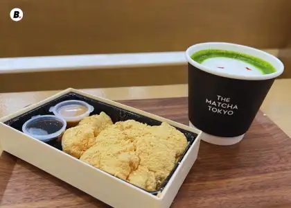 Hot Matcha Mint Latte